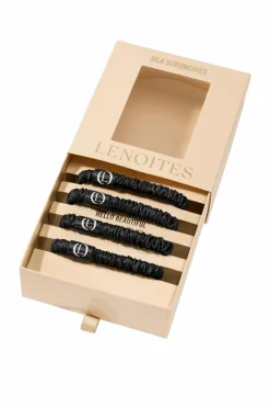 Lenoites Mulberry Silk Skinny Scrunchies