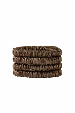 Lenoites Mulberry Silk Skinny Scrunchies