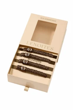 Lenoites Mulberry Silk Skinny Scrunchies