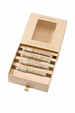 Lenoites Mulberry Silk Skinny Scrunchies