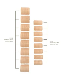 Lenoites Self Grip Hair Rollers 16-Pak