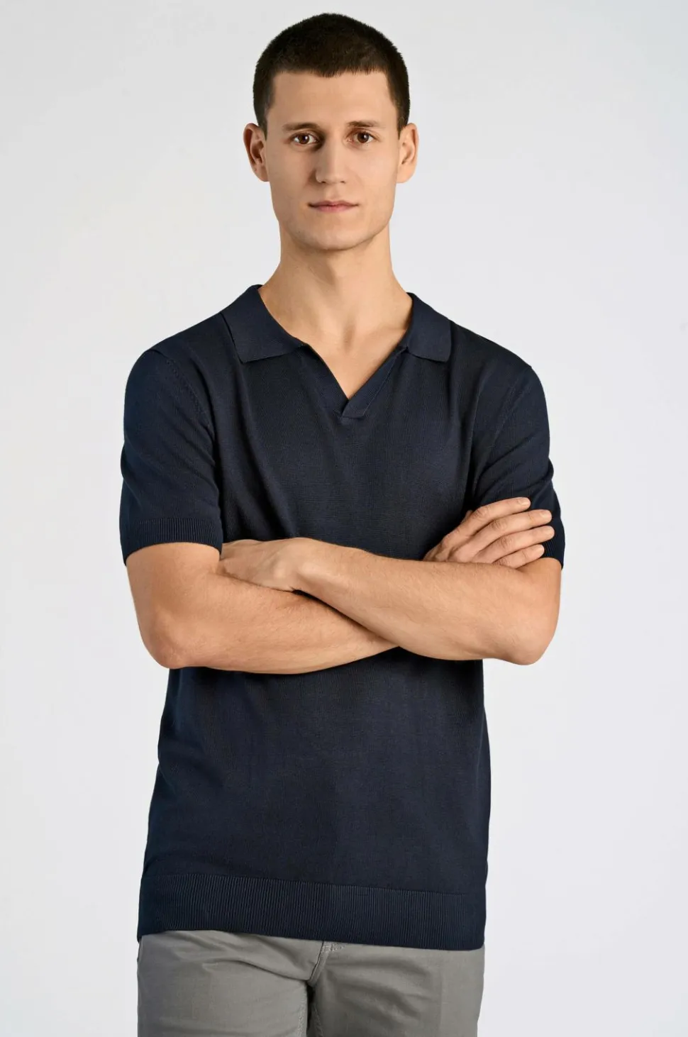 Lindbergh Poloshirt Ecovero S/s V-neck Polo