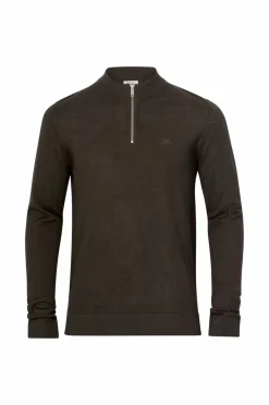 Lindbergh Trøje Half Zip Merino Mock Neck