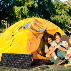 LogiLink Foldbart solcellepanel 1x USB-C, 1 x USB-A 15w