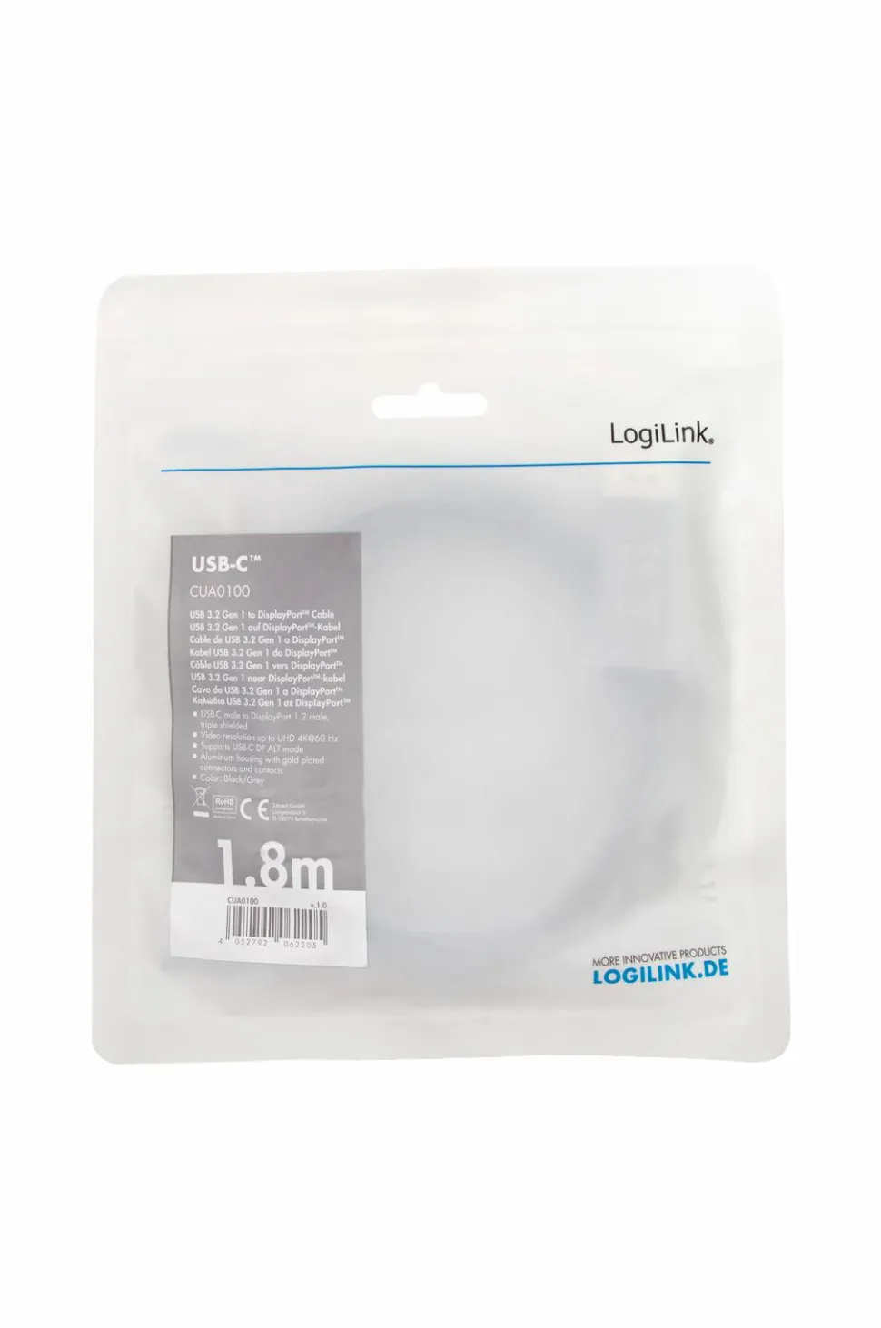 LogiLink Kabel USB-C til DisplayPort