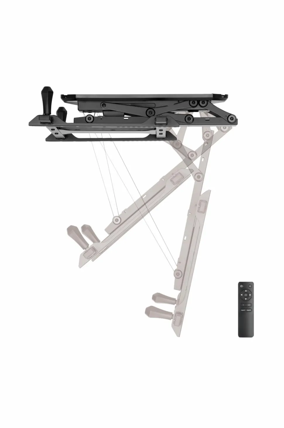 LogiLink Motoriseret flipdown-loftbeslag til TV 32-70"