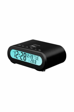 LogiLink Urradio med temperatur/luftfugtighed - USB-C/batteristrøm