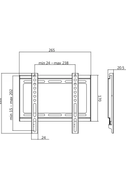 LogiLink Vægbeslag TV 23-42