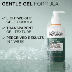 L'Oréal Paris Men Expert Derma Control Purifying Gel Cleanser For Sensitive Skin 260 Ml