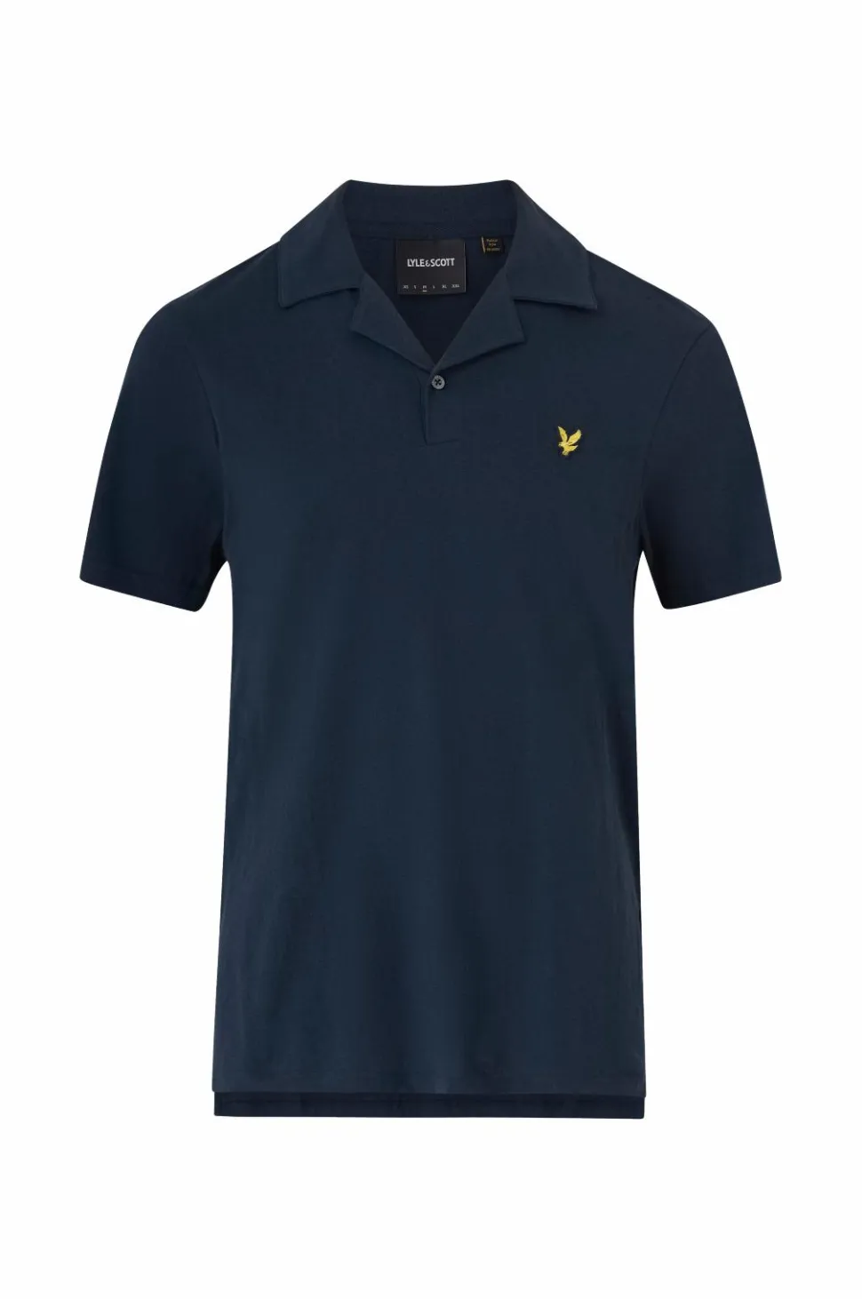 Lyle & Scott Poloshirt Linen Revere Collar Polo Shirt