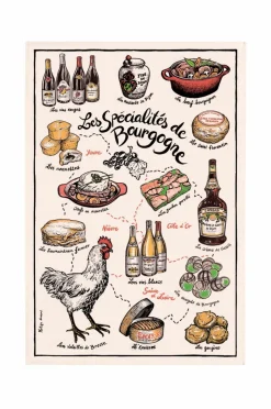 Maison Vivaraise Køkkenhåndklæde Specialites De Bourgogne 48 X 72