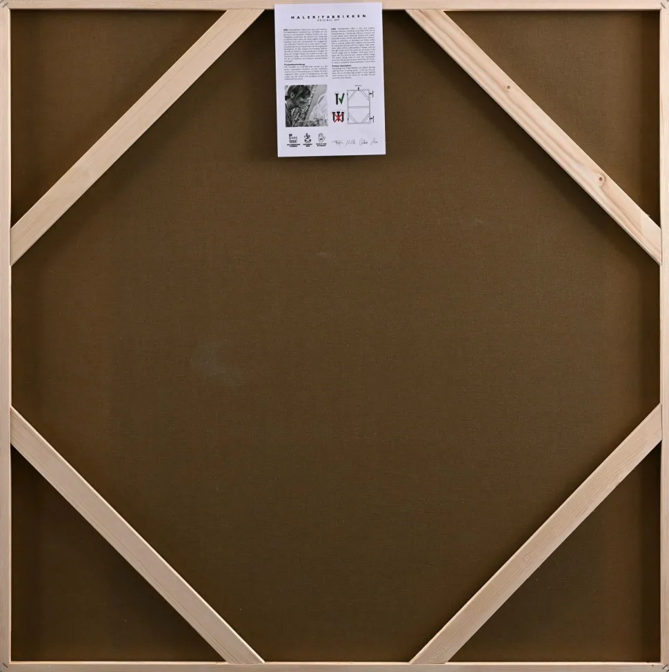 Malerifabrikken Design Painting / Ensemble / 100x100 Cm / Egetræsramme