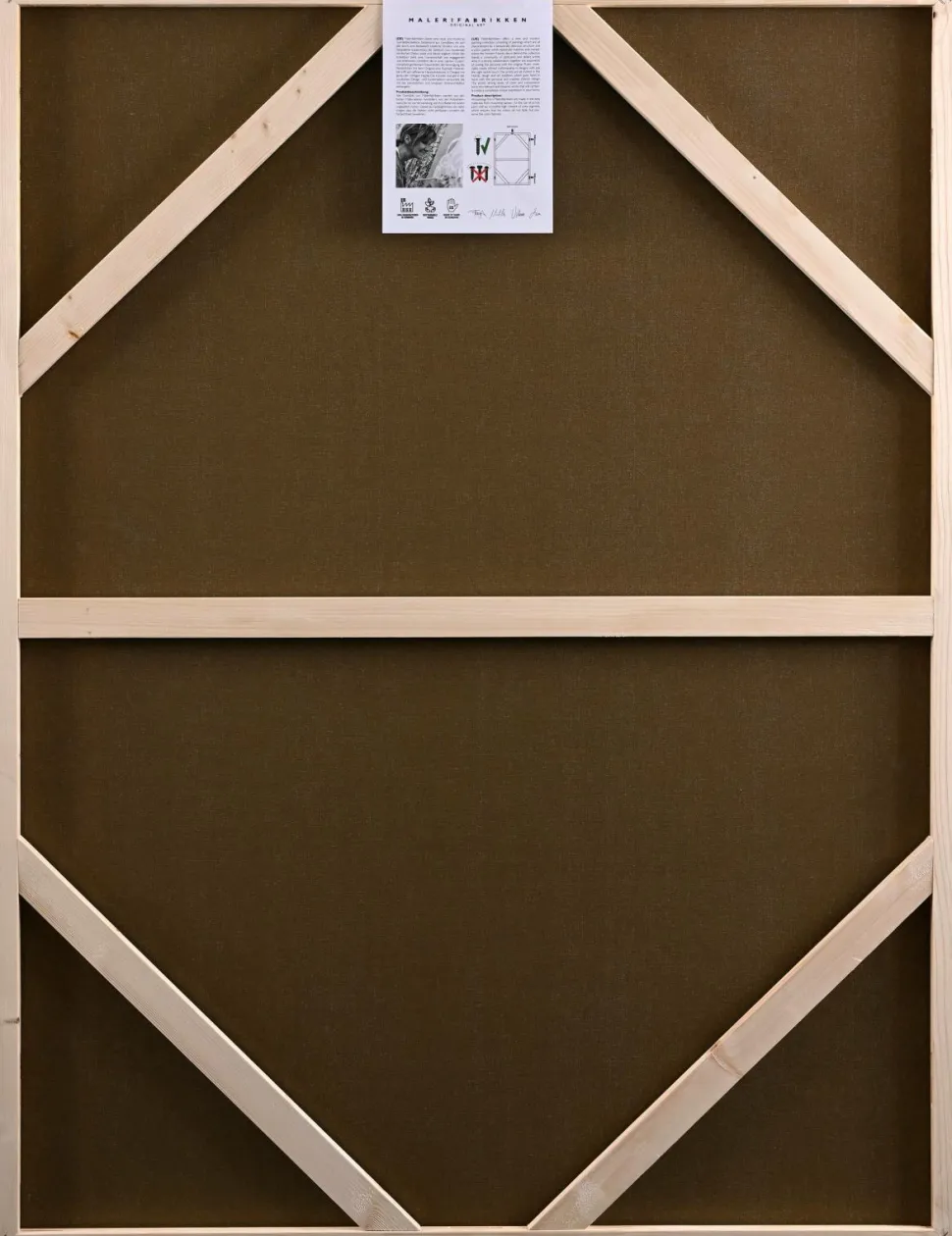 Malerifabrikken Design Painting / For Life / 90x120 Cm / Egetræsramme