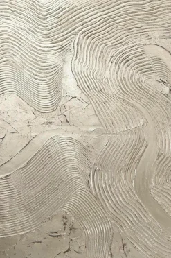 Malerifabrikken Design Maleri / Metallic Silver / 90x120 Cm