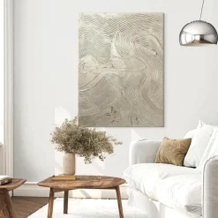 Malerifabrikken Design Maleri / Metallic Silver / 90x120 Cm