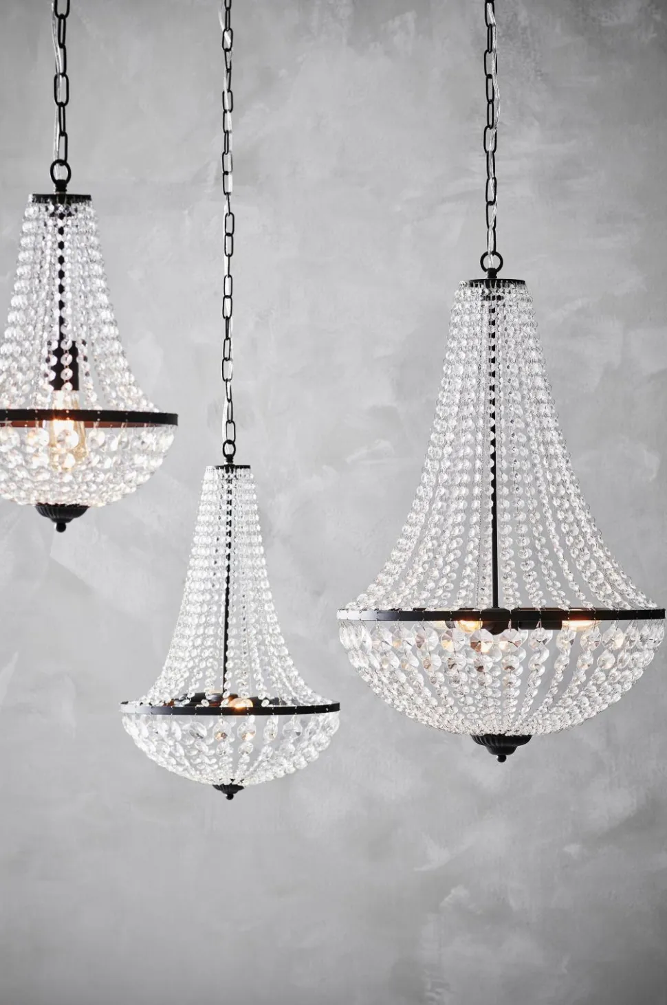 Markslöjd GRÄNSÖ Krystallysekrone Sort/MC