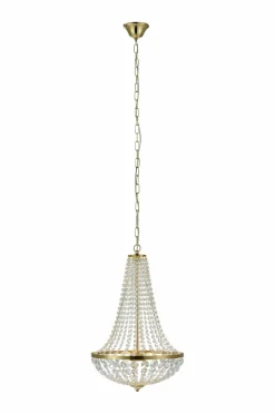 Markslöjd GRÄNSÖ Lysekrone 2L 40 cm Børstet messing/MC