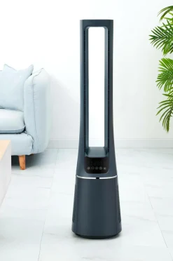 Midea Gulvvifte 2 i 1 med luftrenser Wifi Sort