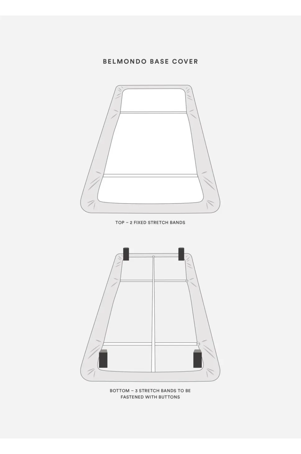 Mille Notti Belmondo betræk til sengebund