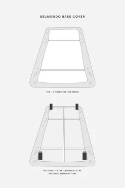 Mille Notti Belmondo betræk til sengebund