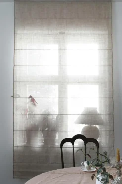 Mimou Liftgardin Ellie halvlærred 220 cm høj