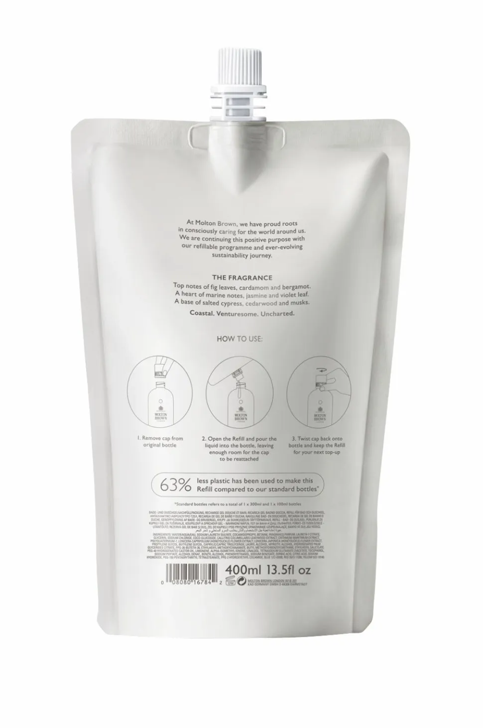 Molton Brown Coastal Cypress & Sea Fennel Bath & Shower Gel Refill 400 Ml