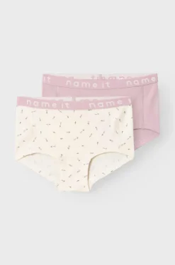 Name it Hipstertrusser NkfHipster Buttercream Floral 2-pak