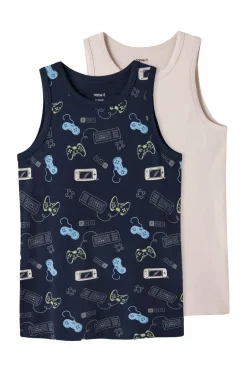 Name it Tanktop nkmTank Navy Gamer 2-pak