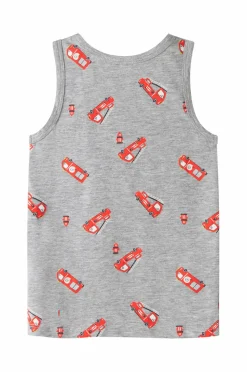 Name it Tanktop nmmTank Grey Firetruck 2-pak