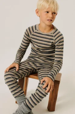 Name it Termounderbukser nkmWang Wool Needle Longjohn Stripe