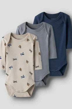 Name it baby Bodyer nbmBody LS Airplane 3-pak