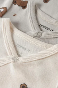 Name it baby Bodyer nbnBody LS Wrap Pumice Bear 2-pak