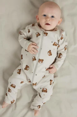 Name it baby Pyjamasoverall nbnNightsuit Zip FF Pumice Bear 2-pak