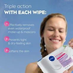 Nivea Ansigtsservietter Gentle Cleansing Wipes 25 stk.
