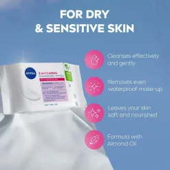 Nivea Ansigtsservietter Gentle Cleansing Wipes 25 stk.