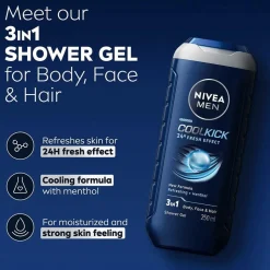 Nivea Cool Kick Shower Gel 250 Ml