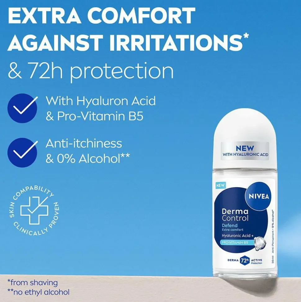 Nivea Derma Control Defend Roll On 50 Ml