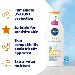 Nivea Kids Sensitive Protect & Play Sun Lotion SPF50+ 200 ml