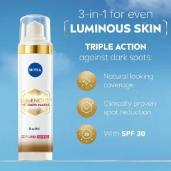 Nivea LUMINOUS630 Anti Dark-Spot Cc Fluid 3-I-1 40Ml