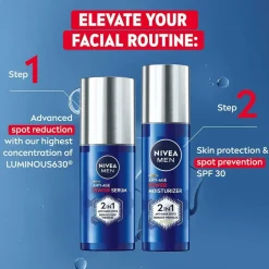 Nivea Luminous Anti-age Power 2 in 1 Moisturiser Spf30 50 ml