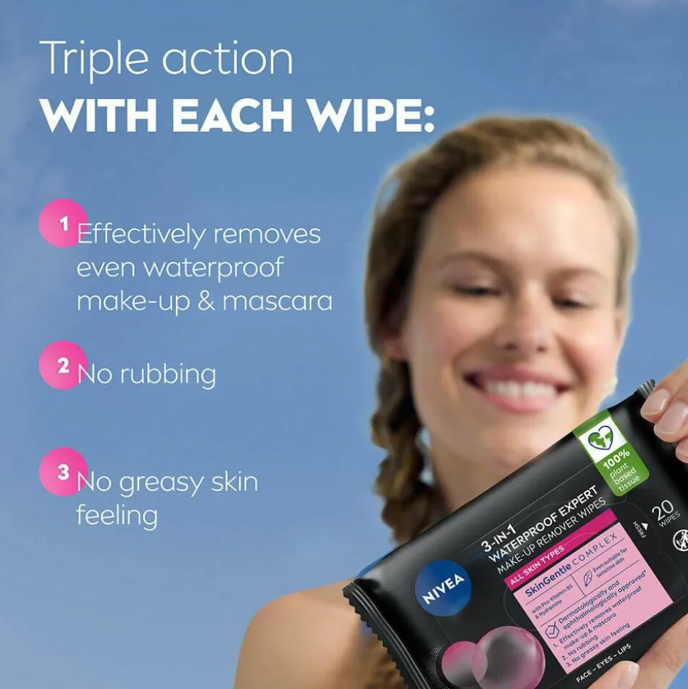 Nivea MicellAIR Expert Make-up Remover Wipes WP 20st