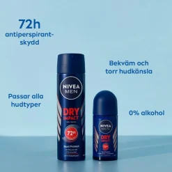 Nivea Nivea Men Dry Impact Roll On 50 ml