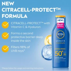 Nivea Protect & Moisture Sun Lotion SPF 50+ 200 ml