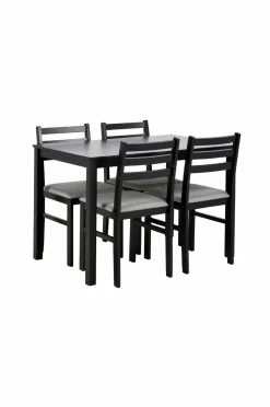 NORDFORM Alicante rektangulært spisebordssæt med bord og 4 stole, 110x70x74,5 cm