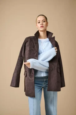 Only Habitjakke onlTulip Faux Suede