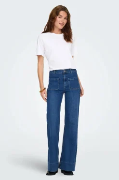 Only Jeans Onlcypress HW Pocket Flare Dnm Pim