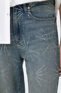 Only Jeans onlHope EX HW Wide Rhinst Dnm Tai D