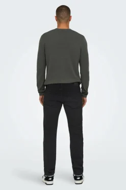 ONLY & SONS Jeans onsWeft Regular Black 8638 Mat Dnm