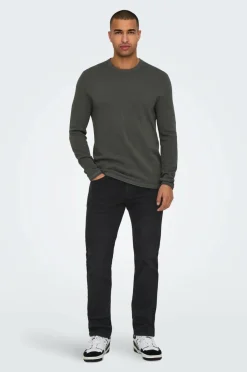 ONLY & SONS Jeans onsWeft Regular Black 8638 Mat Dnm