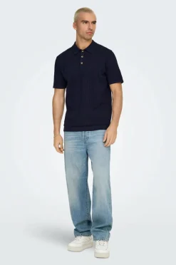 ONLY & SONS Trøje onsMoon Reg 12 SS Polo Knit